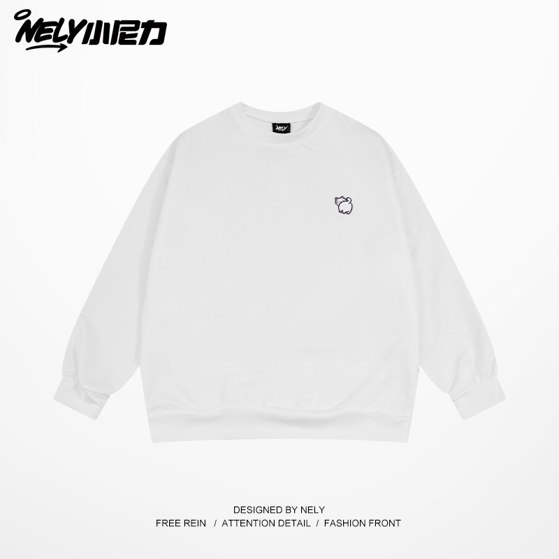 情侣休闲美式圆领卫衣