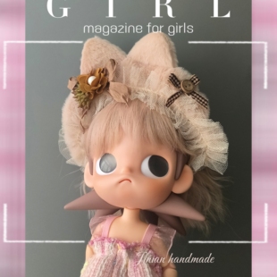 zsiga发夹 嘎子姐 小狐狸耳朵blythe头饰发箍小布头箍 bjd头饰