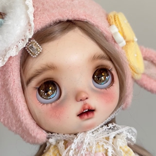 爆闪冰钻娃用发夹一组blythe头饰蓝豆豆ob11 josh 嘎子姐小布头饰