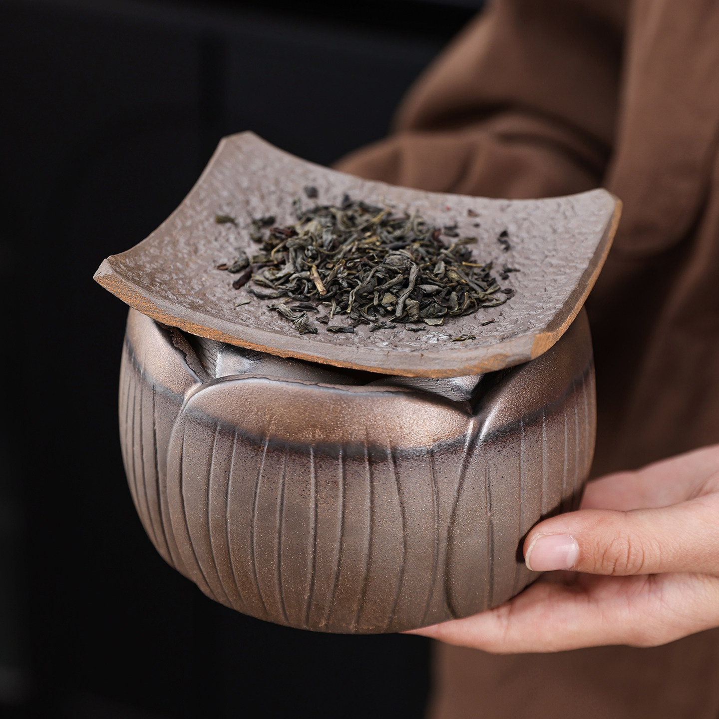粗陶蜡烛温茶炉烤茶烘干提香