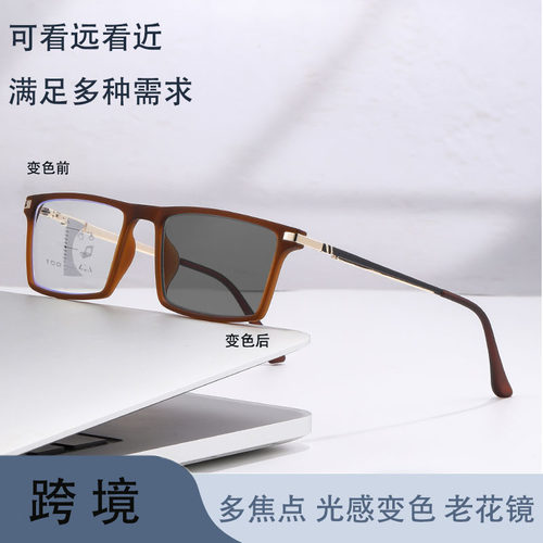 自动变焦远近两用防蓝光老花镜