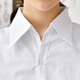 包邮 职业OL长袖 春夏白衬衫 收腰细竖条纹衬衣短袖 工作服蓝色 女修身