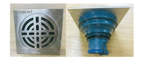 吉博力geberit下排水PVC重力地漏