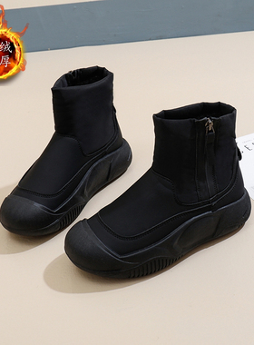 选颜色按文字YB99女款妈妈鞋加绒女靴雪地靴 货足主推