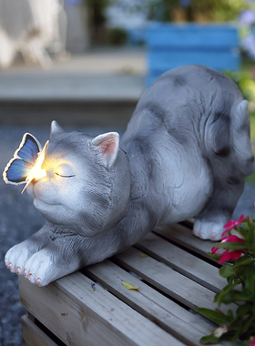 花中园氧化镁材质发光庭院装饰灯