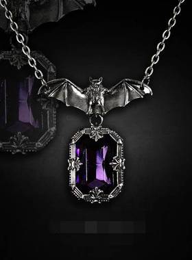 RESTYLE哥特午夜暗黑蝙蝠项链