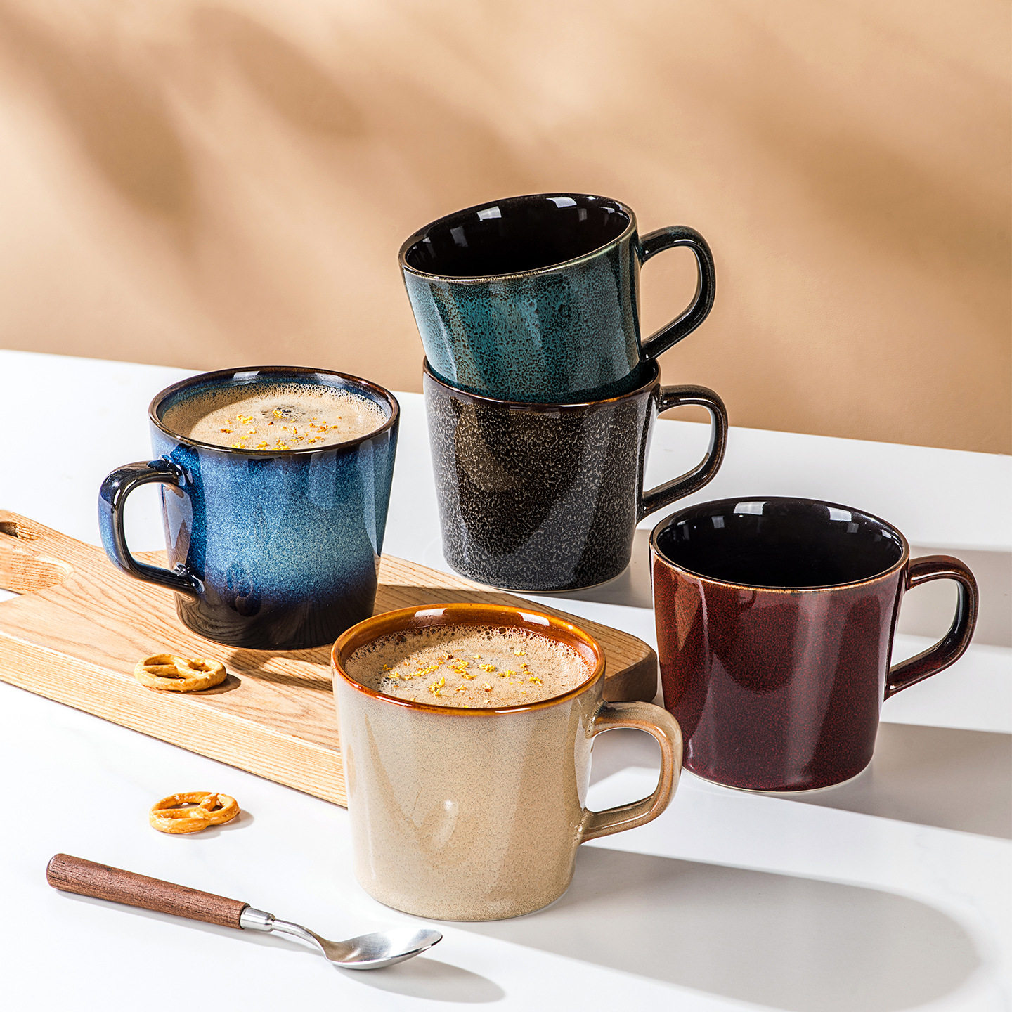 窑变陶瓷复古咖啡杯25图片