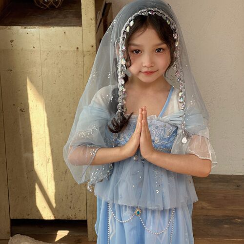 儿童节表演服cos茉莉公主套装