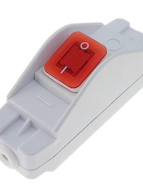 新款白色30A 大功率IP65防水线上中途开关手捏电源船型按键220V