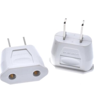 欧标转国标美标插头两圆转两扁铜质量好6A 250V