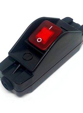 防水防尘IP65 30A 220V大功率线上中途开关手捏电源船型红色带灯