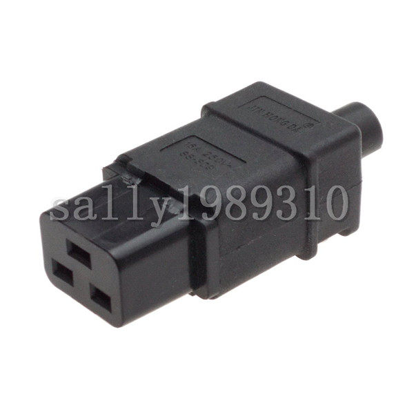 IEC320-C19 PDU柜品字电源插头免焊直接拼装 母头 16A 250V