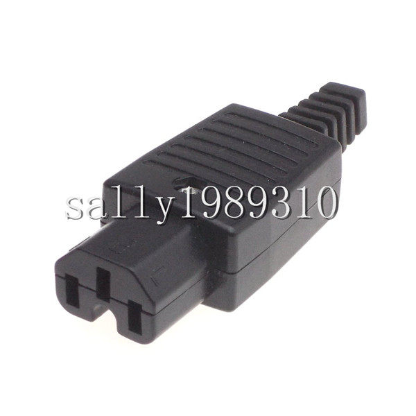 IEC320-C15  UPS 电脑机箱电源插头PDU 品字母头 免焊拼装 10A