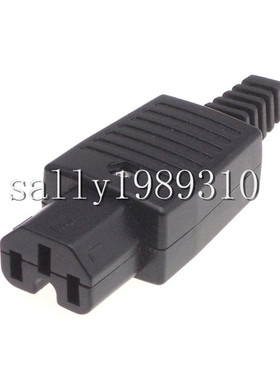 IEC320-C15  UPS 电脑机箱电源插头PDU 品字母头 免焊拼装 10A