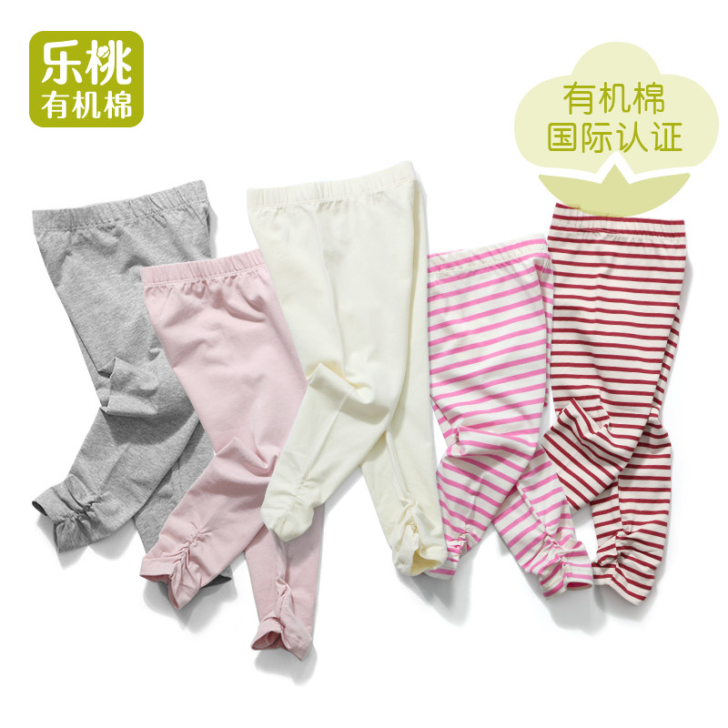 断码清仓有机棉女童夏季七分裤 小童纯棉打底裤 2-6岁百搭打底裤