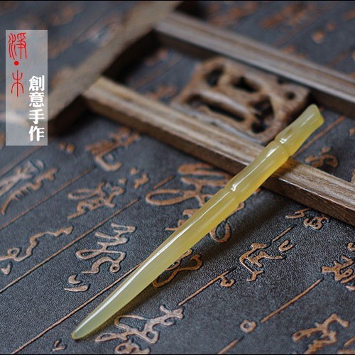 包邮天然竹节发簪手工日常