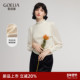 现货速发 歌莉娅天丝毛衣女秋冬2025新款 花边半高领内搭针织上衣