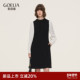 歌莉娅羊毛连衣裙女2026新款 春季 出席重要场合巨好看拉夫领小裙子