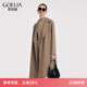 歌莉娅气质英伦风冬季 大衣10CL6E570 外套双面羊绒女收腰中长款