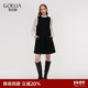 歌莉娅羊毛连衣裙女秋冬穿搭小个子通勤黑色马甲背心裙1B9R4K4T0