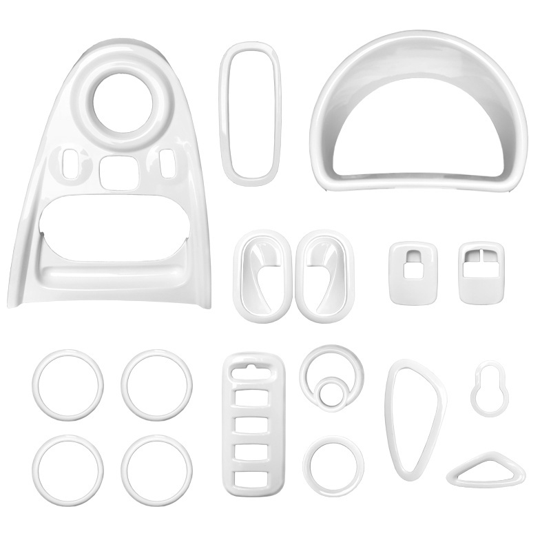 奔驰smart内饰改装白色