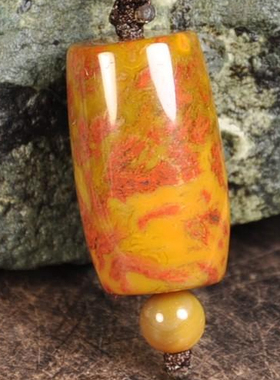 精品蒙料战国红玛瑙路路通挂件