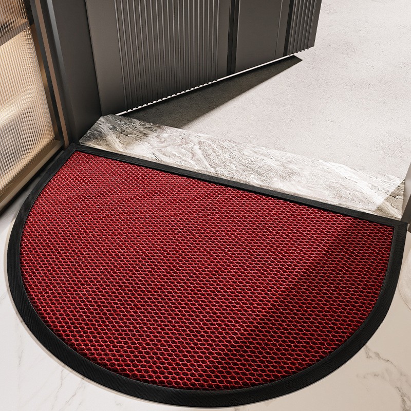 现代简约地垫入户门耐脏涤纶刮沙除尘玄关门口素色脚垫地毯门垫