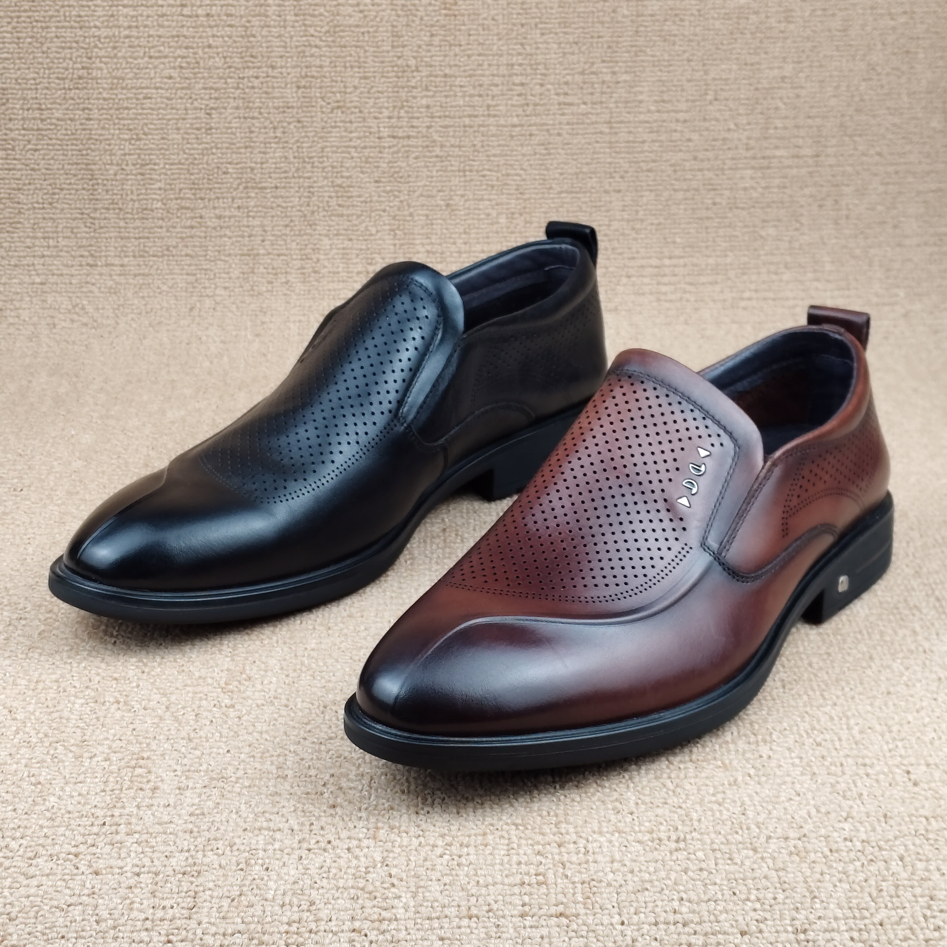 43码孤品真皮男鞋品牌断码处理男凉鞋头层牛皮透气洞洞鞋商务皮鞋,流行男鞋,洞洞鞋,淘宝优惠券,粉丝福利购,淘宝优惠卷