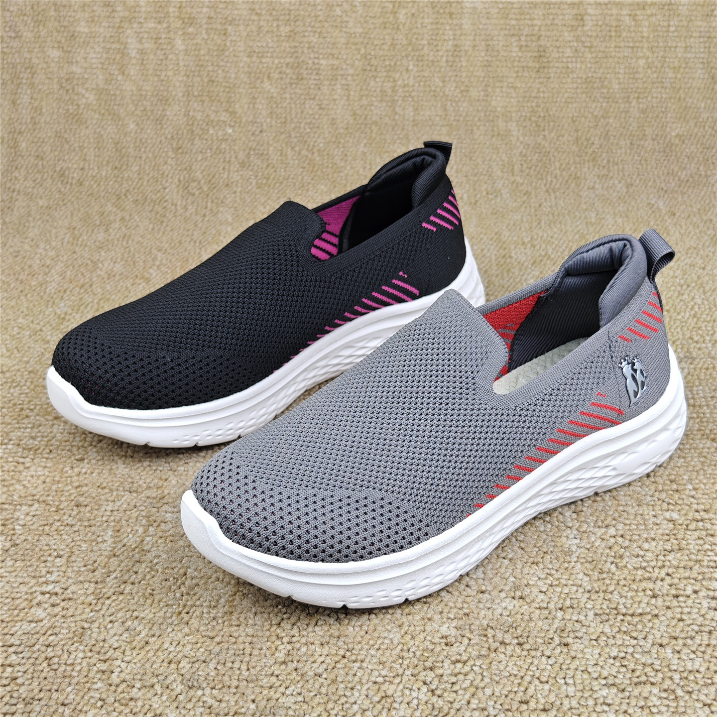 针织网面鞋商场品牌断码处理女鞋轻便舒适单鞋透气运动休闲跑步鞋