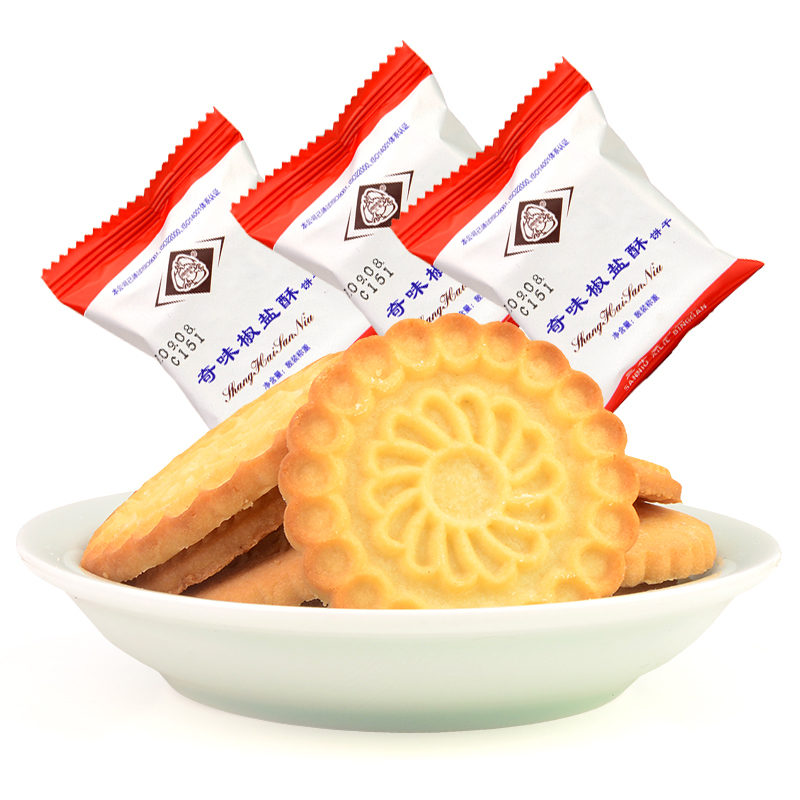 三牛奇味椒盐酥饼干2000克4斤称重饼干办公室休闲早餐饼上海特产