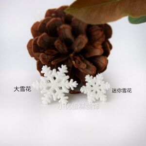 蛋糕装饰 闪粉雪花款冰雪奇缘蛋糕插牌插片插签一包10枚装