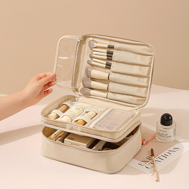 化妆包女分区收纳便携大容量防水化妆品收纳包便携外出旅行洗漱包