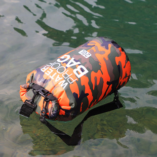 迷彩户外防水袋浮潜包单双肩溯溪漂流游泳旅行收纳袋沙滩海边背包