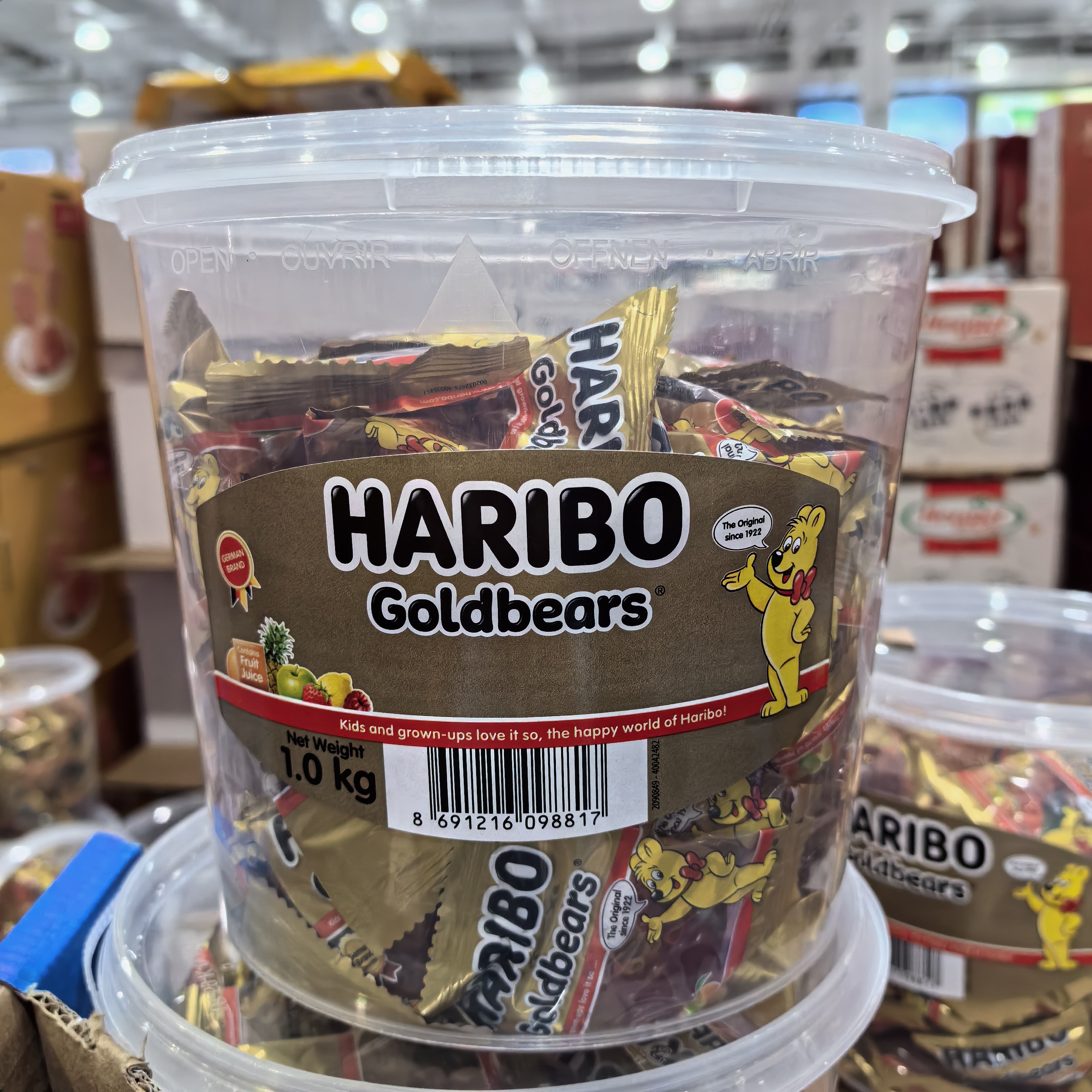 开市客代购 HARIBO哈瑞宝金熊橡皮糖1kg 混合水果味软糖儿童糖果