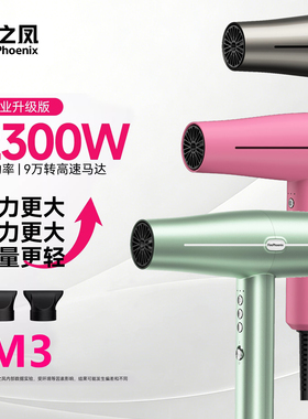 火之凤吹风机M3理发店发廊发型师专用大功率负离子高速电吹风