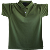 爸爸夏装 男士 t恤肥佬短袖 加肥加大POLO衫 宽松翻领t恤大码 中年男装