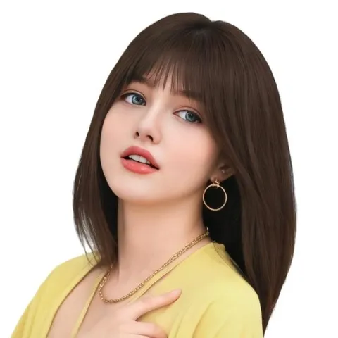 短直发齐肩假发女发丝欧美时尚全头套波波头仿真短发内扣