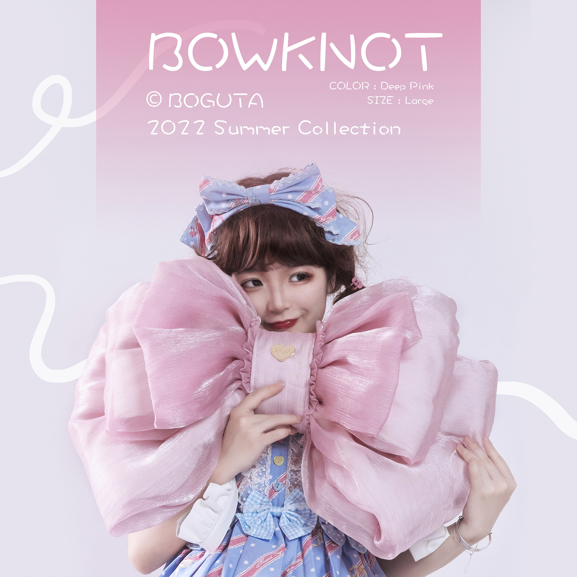 Boguta纱纱蝴蝶结双肩包 背包 仙女  可爱蝴蝶结 Lolita包包 现货