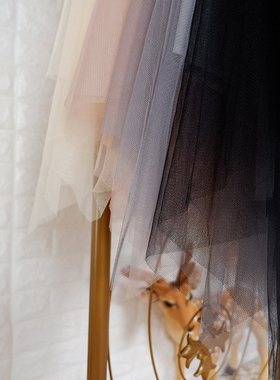 福利价~ 日常款~精灵系大摆纱裙 四色 双层纱不规则下摆  半身裙