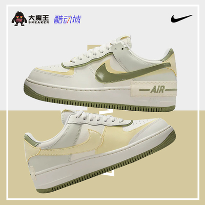 休闲鞋NIKE板鞋白棕色运动AF1低