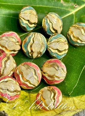 H15 15mm手工制作时尚曲线钮扣 爱能够创造一切