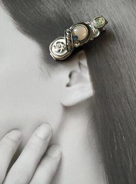 原创设计日本材料台湾制作发饰发夹一字夹边夹 淑媛少女