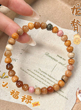 海南小白玉龙脊多宝小葫芦菩提手串单圈佛珠绕指柔盘玩神器手链
