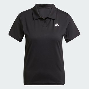网球训练POLO衫 夏季 新款 透气 健身短袖 adidas 阿迪达斯 恤女装