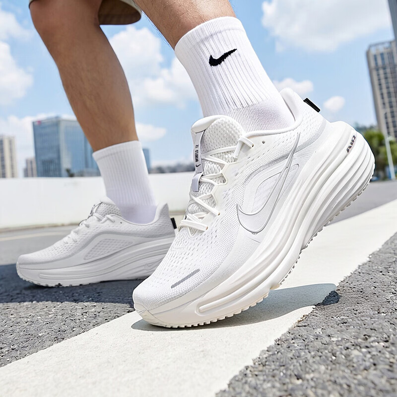 nike耐克男鞋官方正品夏季新款全掌气垫白色运动鞋透气网面跑步鞋