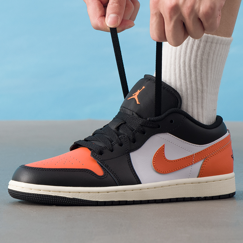 NIKE耐克Jordan AJ1板鞋男鞋2025新款运动鞋低帮轻便耐磨休闲鞋