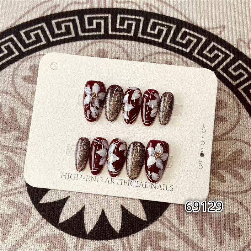 【D1427】中杏仁S号 穿戴甲美甲光疗甲指甲片新娘甲假指甲贴片,彩妆/香水/美妆工具,指甲装饰,淘宝优惠券,粉丝福利购,淘宝优惠卷