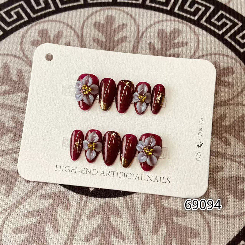 【D1419】短杏仁S号 穿戴甲美甲光疗甲指甲片新娘甲假指甲贴片,彩妆/香水/美妆工具,美甲工具,淘宝优惠券,粉丝福利购,淘宝优惠卷