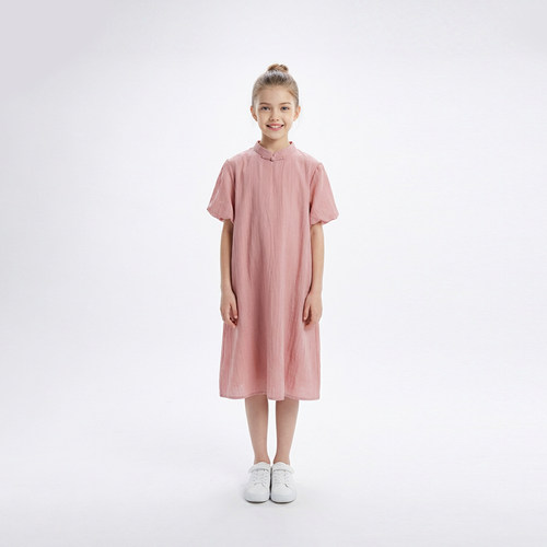 粉色连衣裙新款夏装女孩公主裙子