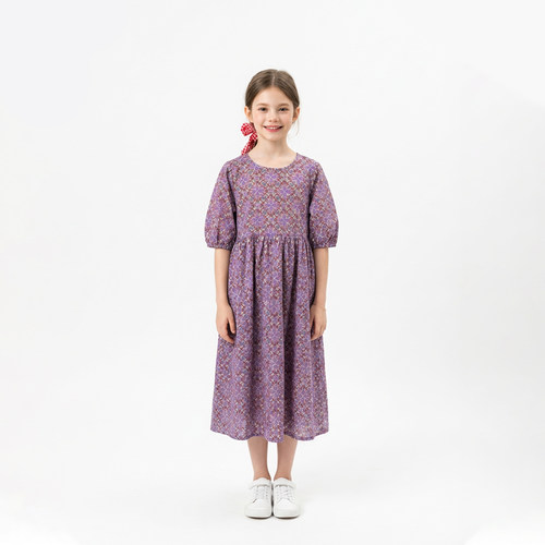 碎花长裙子夏装女孩公主连衣裙